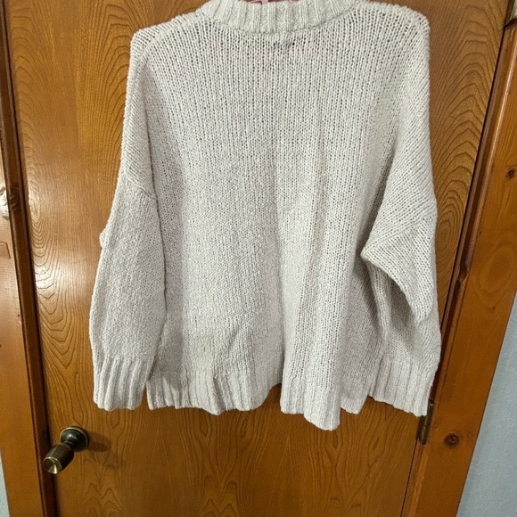 Aerie Cream Crew Neck Sweater Soft Knit - Picture 2 of 7